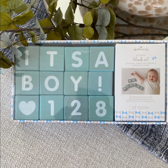 Other - Wooden Announcements & Milestones Block Set